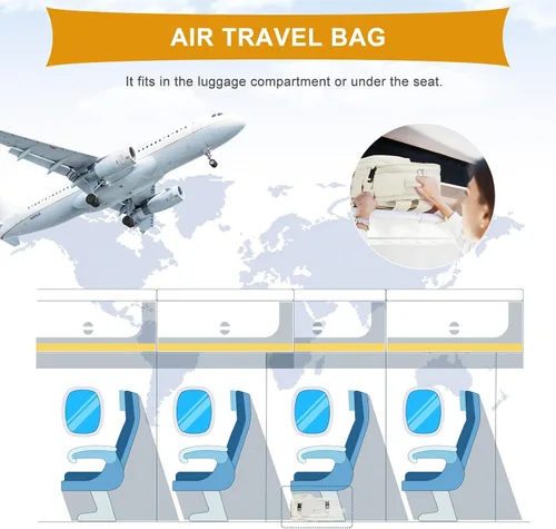 Vista 4 de coowoz Mochila de mano para mujeres y hombres, mochila de viaje aprobada por aerolíneas, mochila deportiva para laptop, A- Beige, Compacto