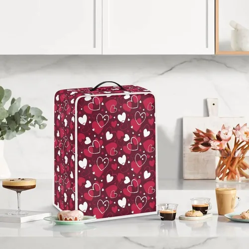 Vista 192 de Funda para cafetera, poliéster, azul, se adapta a la mayoría de máquinas de café estándar, protector resistente al polvo, huellas dactilares Playa