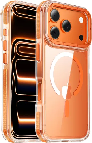 Vista 22 de Funda magnética para iPhone Air con protector de lente de cámara, protección grado militar de 10 pies, compatible con funda MagSafe Slim para iPhone
