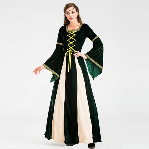 Vista 2 de Vestido de Halloween para mujer, vestido retro de cosplay