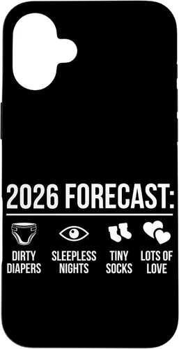 Vista 23 de Funny New Parents Future Mom Dad to Be 2026 Expecting Couple Case for iPhone 17
