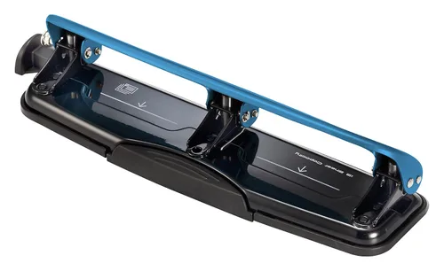 Vista 8 de Bostitch Office EZ Squeeze™ Perforadora de 3 agujeros con esfuerzo reducido, 12 hojas, azul (2103), 12 hojas azul