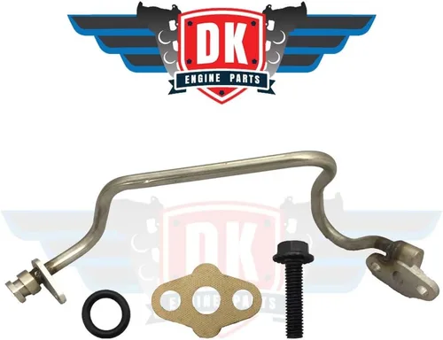 Vista 2 de Tubo de alimentación y drenaje de turbo actualizado para Ford 6.0L Powerstroke Diesel F250 F350 F450 2004-2007
