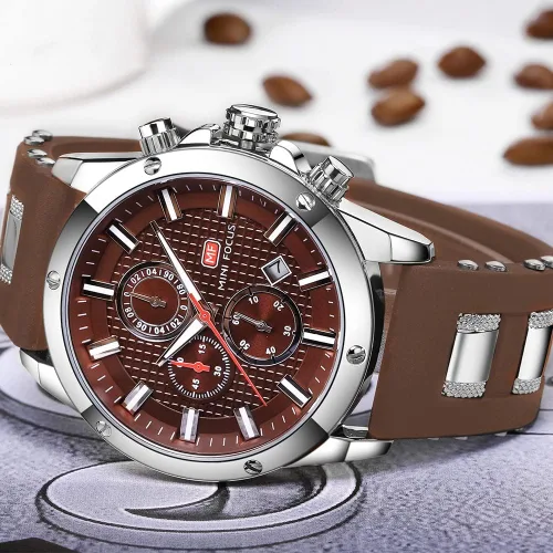 Vista 5 de KXAITO Mens Watches Military Sport Waterproof Chronograph Watch Luminous Silicon Strap Casual Watches for Men Fashion Analog Quartz Business Wrist