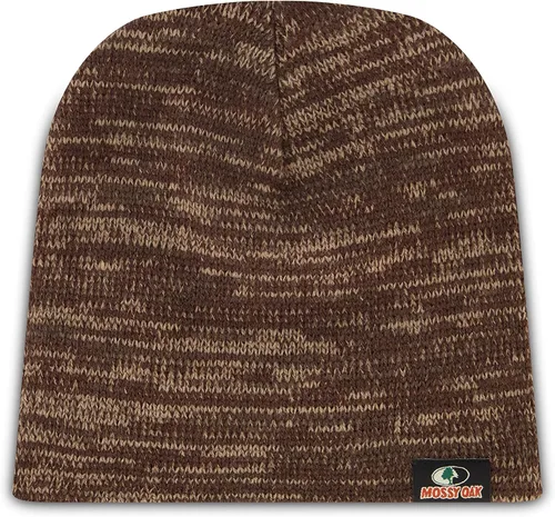 Vista 2 de Mossy Oak Men's Rib Knitted Hats - Warm and Cozy Beanie Hat - Men Winter Hat