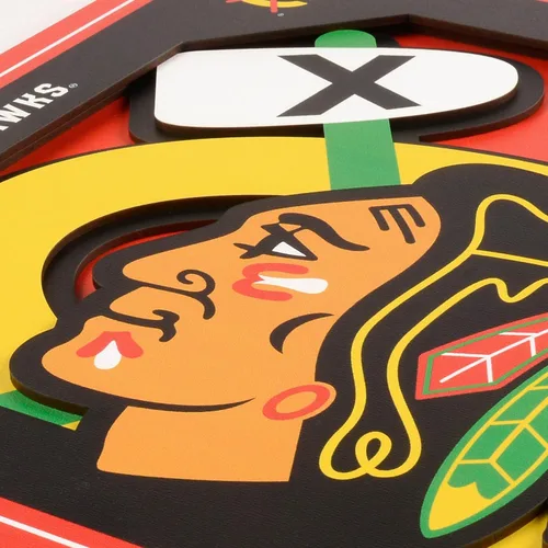 Vista 4 de YouTheFan Arte de Pared de la Serie de Logotipos en 3D de la NHL - 12x12