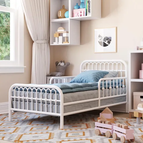 Vista 6 de Little Seeds Monarch Hill Ivy - Cama infantil de metal, color blanco