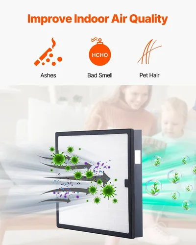 Vista 3 de VEVOR Filtro de aire HEPA, repuesto de filtro de aire de 16 x 19 pulgadas, filtros de etapa 3 de alta eficiencia compatibles con BlueDri y VEVOR