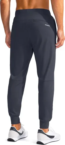 Vista 3 de G Gradual Pantalones deportivos de golf para hombre con bolsillos con cremallera, pantalones elásticos ajustados para correr, para hombre