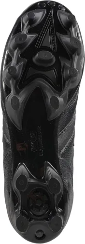 Vista 5 de Manriquez Zapatillas de Fútbol Botas Vintage Total Negro Cuero Genuino Adulto