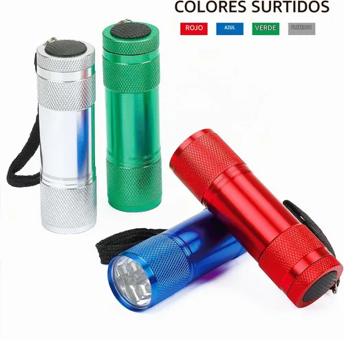 Vista 3 de FASTPRO Juego de 4 linternas de aluminio de 6 LED con pilas AAA incluidas