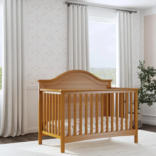 Vista 2 de Carter's by Davinci Nolan - Cuna convertible 4 en 1 en castaño, certificado Greenguard Gold