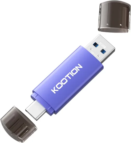 Vista 9 de Unidad flash tipo C de 16 GB, paquete de 10 unidades KOOTION 2 en 1 USB-A y USB-C 2.0 Dual Drive OTG, Memory Stick para smartphone/tablet/PC Android