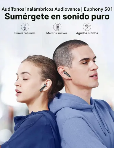 Vista 2 de Audiovance Euphony 301 - Auriculares inalámbricos Bluetooth 1-EU301