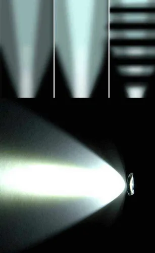 Vista 7 de Trinity CREE LED Rifle Shotgun Linterna táctica de aluminio 1500 lúmenes AAA Baterías.