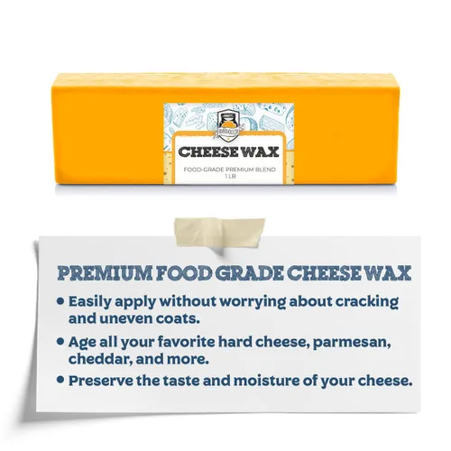 Vista 5 de Fermentaholics Ceras de queso prémium de grado alimenticio, 1 libra, cera para hacer queso duro y envejecido, protege y conserva tu queso