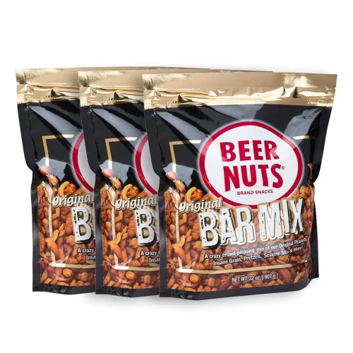 Vista 11 de BEER NUTS Original Bar Mix - Pretzels, Cheese Stix, Sesame Stix, Insane Grain - Bolsa resellable de 20 onzas (paquete de 2)