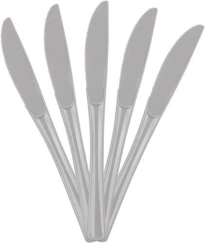 Vista 10 de JAM Paper Premium Utensils Party Pack - Cuchillos de plástico - Fucsia rosa intenso - 48 cuchillos desechables/paquete
