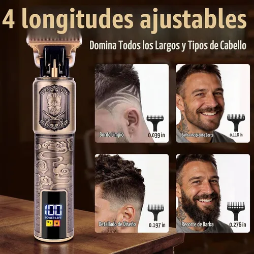 Vista 8 de Ufree Afeitadora de papel y recortadora de pelo de barba, maquinilla de Bronce
