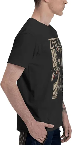 Vista 3 de Anime Angels-of-Death T-Shirt Men's Fashion Round Neck Cotton T-Shirts Summer Short Sleeve Tee