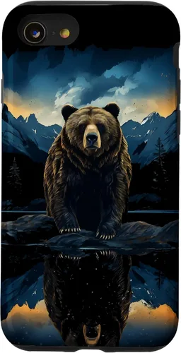 Vista 18 de Bear Grizzly Animal Mountain Hiking Case for iPhone 16