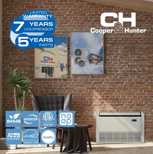 Vista 2 de Cooper & Hunter 18,000 BTU 230V Mini Split, 22.3 SEER2