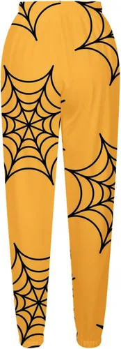 Vista 5 de Pantalones deportivos para mujer activos para mujer, pantalones deportivos relajados con lazo cintura alta elástica con cordón ajustable casual