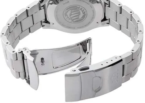 Vista 3 de Orient Reloj analógico automático para hombre con correa de acero inoxidable RA-AA0008B19B, plata, pulsera, plateado, Pulsera