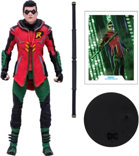 Vista 7 de McFarlane Toys DC Multiverse Robin (Gotham Knights) Figura de acción de 7 pulgadas con accesorios