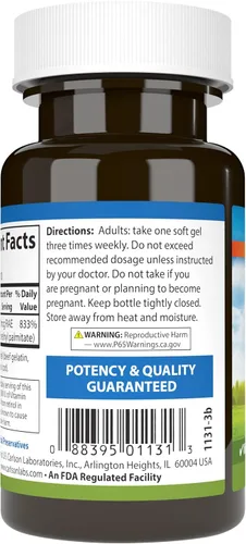 Vista 3 de Carlson Vitamina A, 25000 UI (7500 mcg RAE), Visión Health, 100 cápsulas