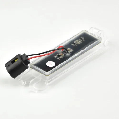 Vista 8 de 2 piezas de luz LED blanca para placa de matrícula compatible con Da-cia Lo-gan I 2004-2012, San-dero I 2008-2012, compatible con Re-nault C-lio II