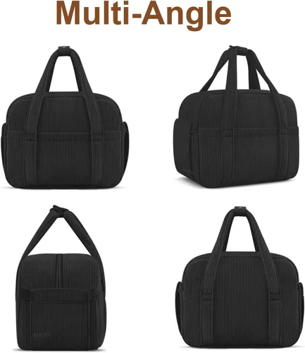 Vista 9 de KUBYA Lonchera de Pana Bolsa de Almuerzo para Mujeres y Hombres, Linda Fresa Pequeña Aislada Reutilizable Trabajo A Prueba de Fugas Simple Loncheras