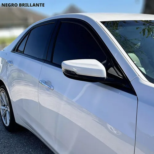 Vista 4 de SlickMod, Revestimiento de vinilo opaco cromado para Cadillac CTS Sedan 2014-2019 (negro brillante)