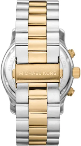Vista 8 de Michael Kors Runway - Reloj cronógrafo de acero inoxidable para hombre con correa de acero o silicona