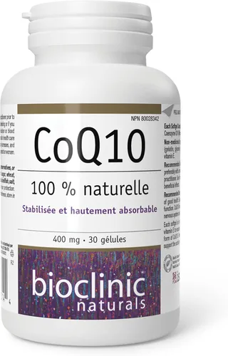 Vista 4 de Bioclinic Naturals - Coq10 400 mg - 30 cápsulas blandas