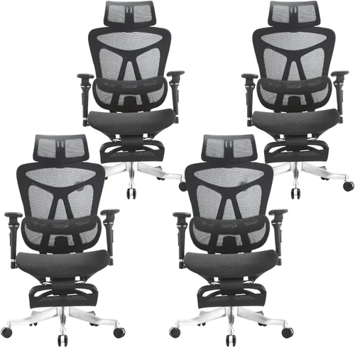 Vista 11 de Ergonomic Gaming Chair Adjustable Lumbar Support,High Back Desk Chair Breathable Mesh Seat, Reclining Computer Chair with Footrest for Home and