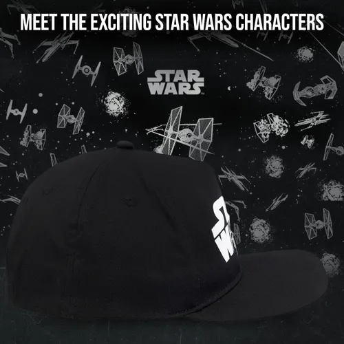 Vista 4 de Star Wars - Gorra de béisbol con logotipo bordado clásico, para niños y jóvenes