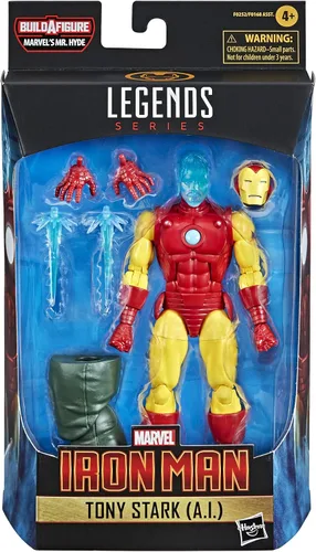 Vista 2 de Hasbro Marvel Legends Series - Figura de acción coleccionable de 6 pulgadas de Tony Stark (A.I.) para niños a partir de 4 años