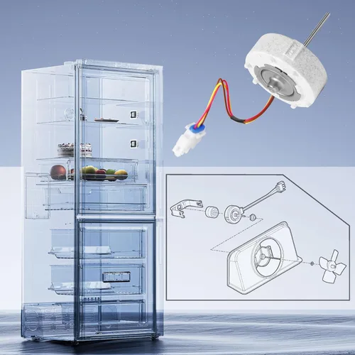 Vista 5 de Actualizado 809069201 809069206 Motor de ventilador de evaporador de refrigerador Compatible con Frigidaire, Kenmore, Electrolux, Reemplaza