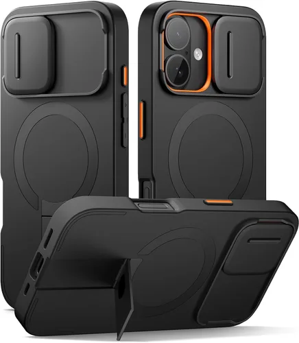Vista 96 de SURITCH Funda para iPhone Air con cubierta de control de cámara, funda deslizante para cámara y soporte ajustable, compatible con MagSafe, a prueba