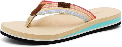 Vista 5 de Sandalias para mujer, ortopédicas, cómodas y casuales, con soporte de arco