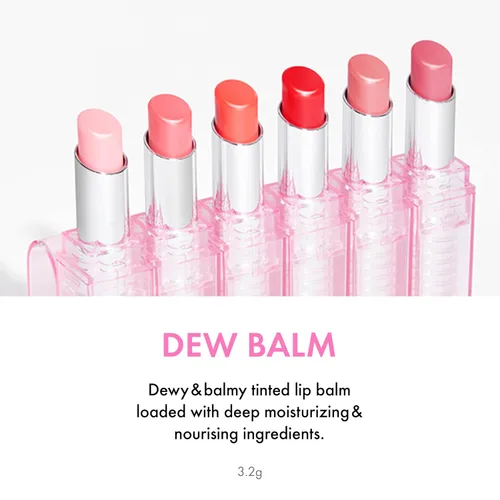 Vista 3 de Amuse SEOUL Dew Balm (01 BALLERINA) - Bálsamo labial tintado hidratante, brillo labial abundante y húmedo, hidratante hidratante, tinte