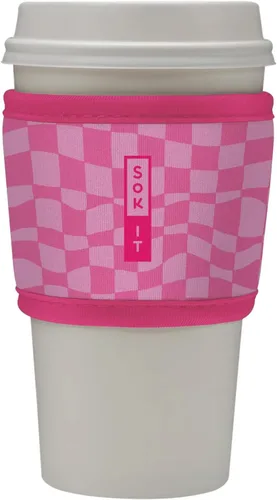 Vista 63 de Sok It HotSok Coffee & Tea - Funda de neopreno con aislamiento reutilizable (floral abstracto)