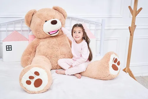 Vista 4 de IKASA - Oso de peluche gigante, animales de juguete (Marrón, 63 pulgadas)