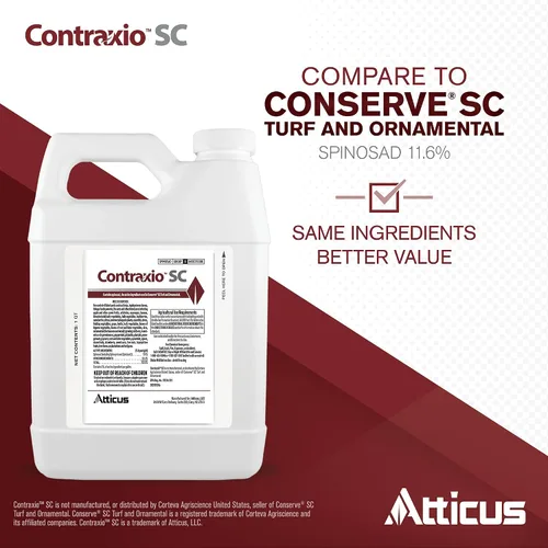 Vista 2 de Atticus Contraxio SC (32oz) Concentrado de insecticida Spinosad Insecticidas para césped, paisajes y jardín, trips, gusanos de bolsa, ácaros y más