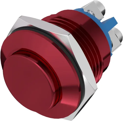 Vista 10 de APIELE Interruptor de botón momentáneo de 0.630 in, interruptor de botón momentáneo de 0.63 pulgadas, tapa redonda alta, carcasa de aluminio