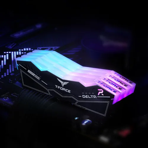 Vista 43 de TEAMGROUP T-Force Delta RGB DDR5 Ram 32 GB Kit (2 x 16 GB) 7200 MHz (PC5-57600) CL34 Módulo de memoria de escritorio Ram (blanco) para chipset serie