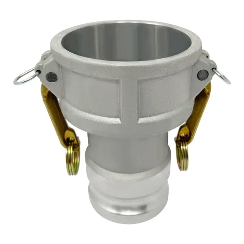 Vista 6 de Gloxco Tipo de aluminio DA leva y ranura de manguera de montaje, reductor, 4 "Camlock hembra x 2 "Camlock macho (CAM-4020-DA-AL)