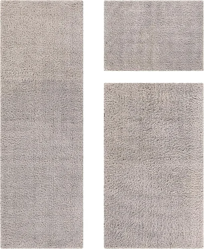 Vista 45 de Better Trends Micro Collection - Tapetes de baño, alfombra suave, alfombra de felpa absorbente, alfombra de baño 100% poliéster para suelo de baño