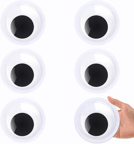 Vista 13 de 6 piezas de 0.6 pulgadas Ojos Googly PETKNOWS, ojos de movimiento autoadhesivos de PETKNOWS para manualidades